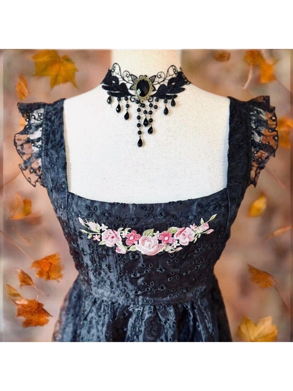 Dolls Kill dELiA*s Maxi Dress Broderie Anglaise Small Medium - Picture 9 of 16